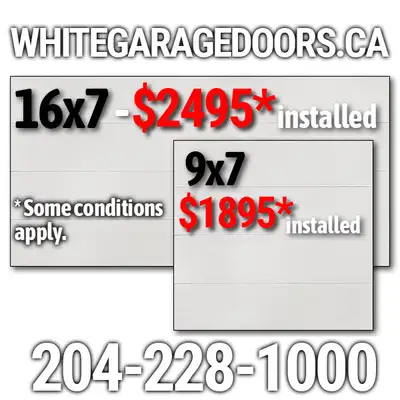 Looking for reliable garage door service in Winnipeg? At WhiteGarageDoors.ca, we’ve got you covered—...