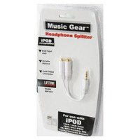 *Music Gear Headphone Splitter For Ipod iphone mp3 mp4 gold ipad