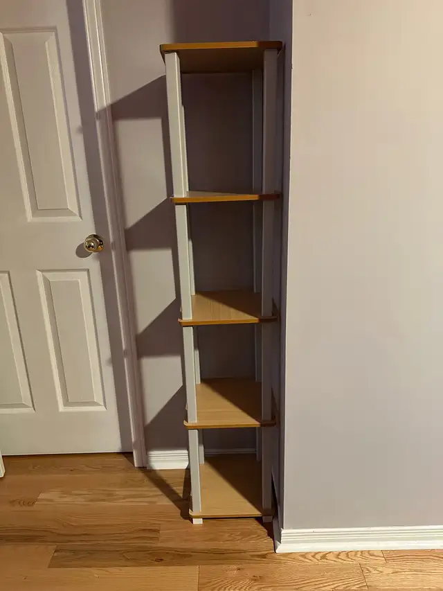 Furinno 18026BE/WH Turn-S 5-Tier Compact Multipurpose Shelf in Bookcases & Shelving Units in Markham / York Region - Image 5