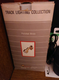 1 - Brass track lighting unit