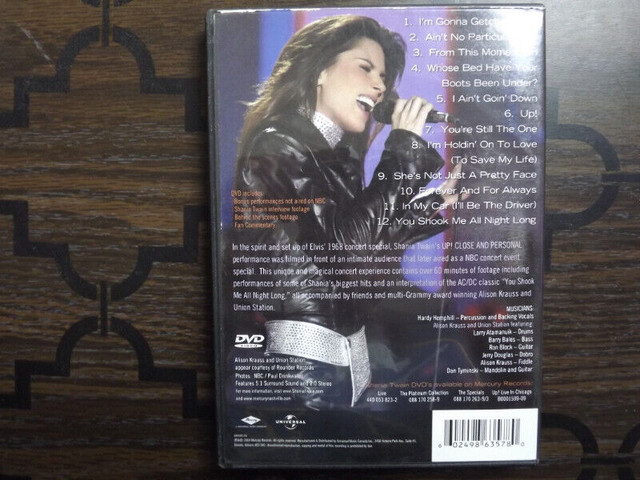 FS: Shania Twain "Up Close & Personal" DVD | CDs, DVDs & Blu-ray | London |  Kijiji