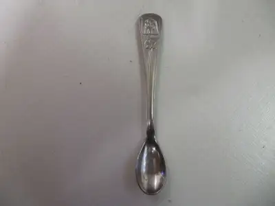 Up for Sale is marked G Sola Z Silver spoon from the 1940s with the Inscription Het Hoogeland which...