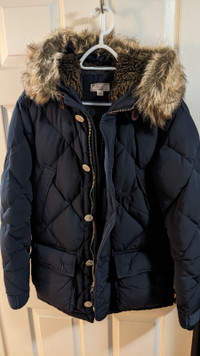 Wallace and Barnes for J crew, down filled sawtooth parka 