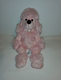 Build A Bear BAB Pink French Poodle Plush Stuffed Animal Toy 18"