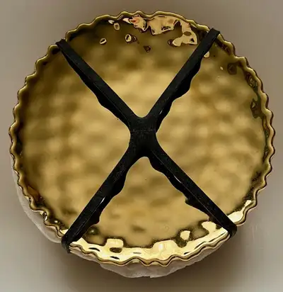 BAROQUE COLLECTION HAMMERED LOOK, GOLD WASHED TIDBIT PLATES, View more