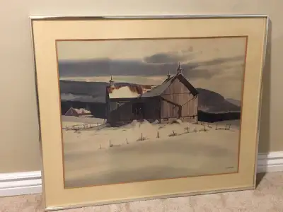 PICTURE FRAME BARN WINTER $125 Pickering , View more