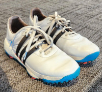 Adidas Tour 360 White/Blue Size 9 Golf Shoe