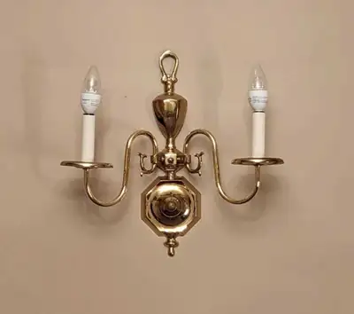 Applique Murale Bougie Support en Laiton, View more