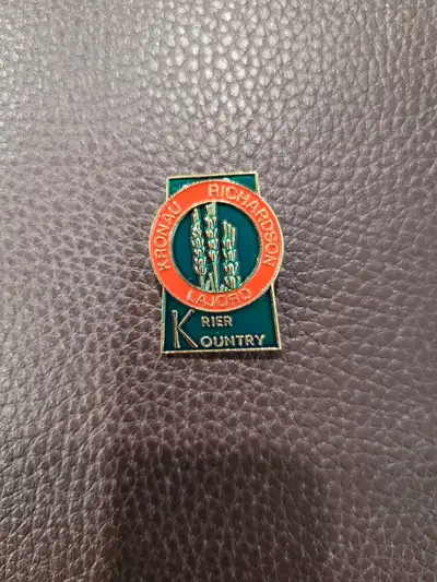Vintage Kronau Richardson Pioneer Kounty Lajoie Rier Pin. This collectable pin is in good condition....