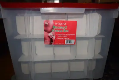 Iris Ornament 62 L Storage box with Hinged Lid and Dividers, View more