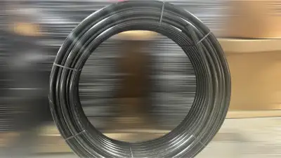 Poly pipe, 2" x 100’, View more
