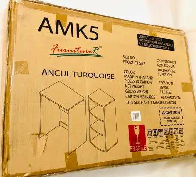 BRAND NEW Sealed Box Computer Desk With Storage Shelves, View more