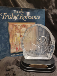 Trisha romance glass statue and coffe table book