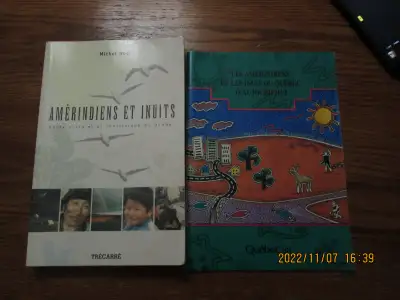 2 LIVRES   AMERINDIENS ET INUITS, View more