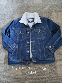 Boy's size 10-12 denim jacket