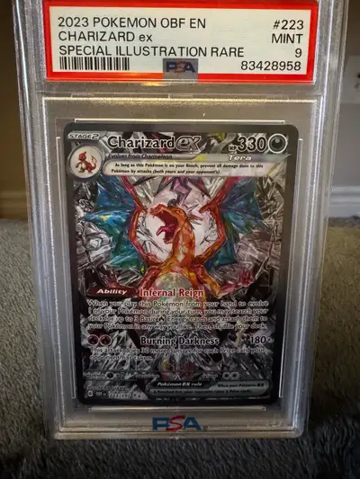 Pokemon Obsidian Flame Charizard PSA 9, View more