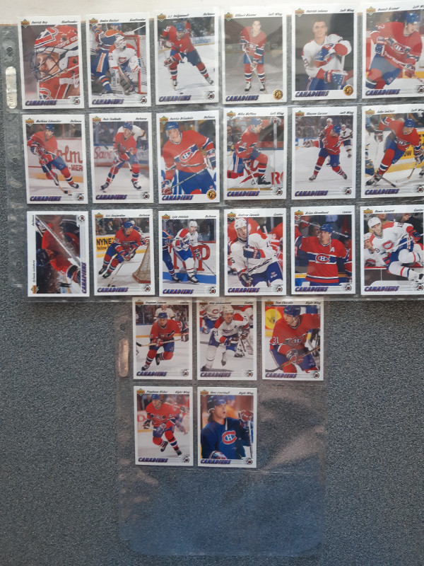 Cartes de hockey des Canadiens de Montréal Upper Deck 1991-1992 dans Art et objets de collection  à Lévis
