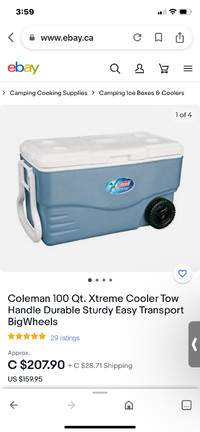Coleman cooler keep ice up to 6 day at 90degree.L=30 inch long