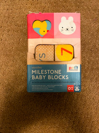 Petit Collage baby milestone blocks