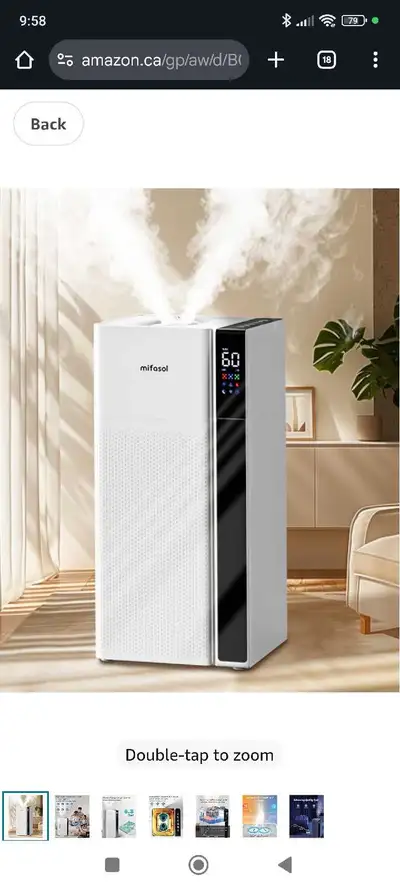 Cool Mist and Warm Humidifier Large Room, 5.3Gal/20L Whole House, View more
