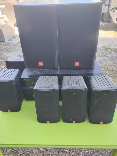 JBL speakers and amp, View more