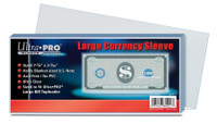 ULTRA PRO ... SOFT SLEEVES ... LARGE CURRENCY … package of 100