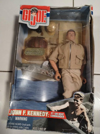 2000 Hasbro 11" GI Joe John F. Kennedy Doll W/Accessories