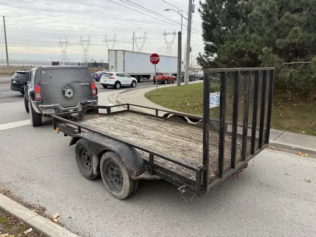 12 x 6.5 feet wide LANDSCAPE TRAILER Only $2k now! in Tool Storage & Benches in Oakville / Halton Region - Image 2