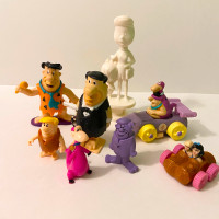 Vintage Lot of Flintstones Toys Fred Barney Wilma Pebbles Dino