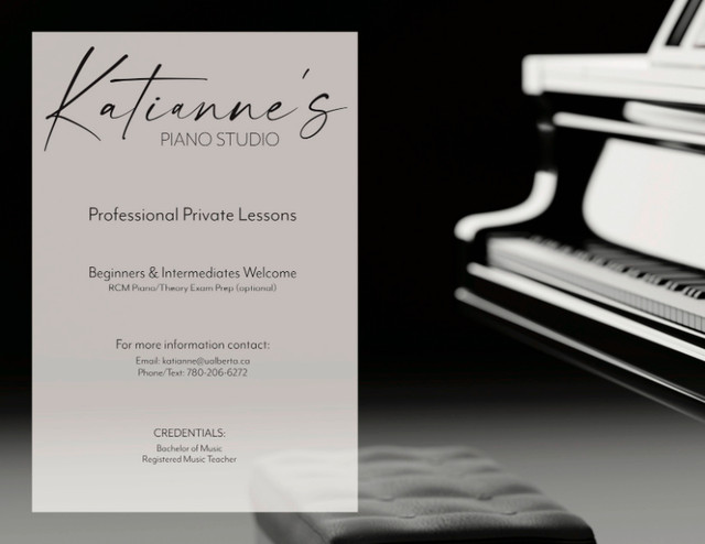 Professional Piano Lessons in Empire Park - Edmonton in Music Lessons in Edmonton
