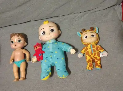 3 CoComelon-Themed Dolls, like new!, View more