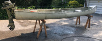 Aluminum Grumman 16 Ft Square back Canoe w/Motor L Shaft & Tank