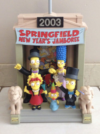 THE SIMPSONS FAMILY NEW YEAR’S EVE ENVIRONMENT & FIGURES 