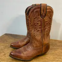 Vintage western cowboy leather boots