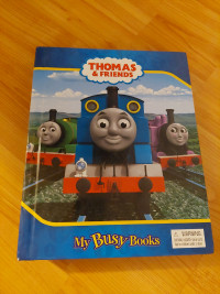 Thomas book with lil trains n paper map track