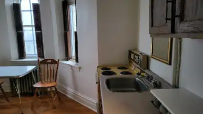 Furnished room available for rent, central location. The room comes furnished with a comfortable bed...