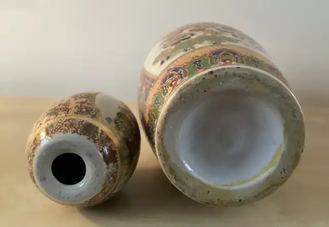 PRICE DROP! 12” SATSUMA Style Vase & 4.25” SATSUMA Style Egg in Arts & Collectibles in West Island - Image 7