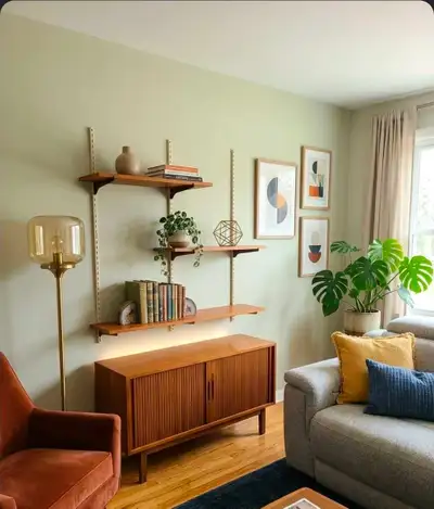 MCM vintage Teak shelving unit bookshelf, View more