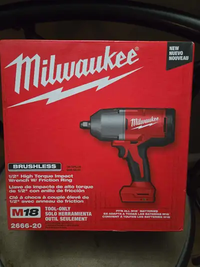 Milwaukee Brushless 1/2" High Torque Impact Wrench w Fric. ring, View more