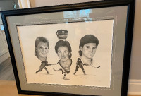Lithograph Signed By Wayne Gretzky, Mario Lemieux, Brett Hull