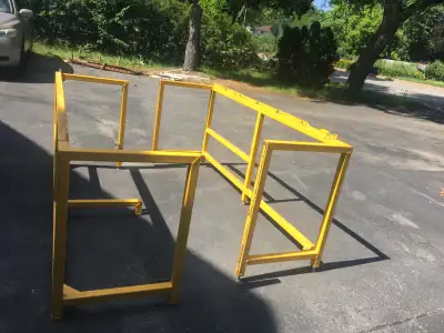 TWO STEEL BARS 21”W X29” H X 72” L for Each, View more