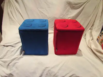 Lego Imaginarium Storage Stools 2012. Rare find in this condition. Both are in excellent, unused con...
