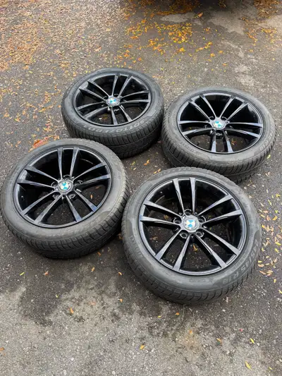 18 inch rims Bmw rims M sport style rims M performance style rims Bmw wheels • Orignal Gloss black c...