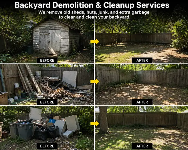 Backyard Demolition & Cleanup Services