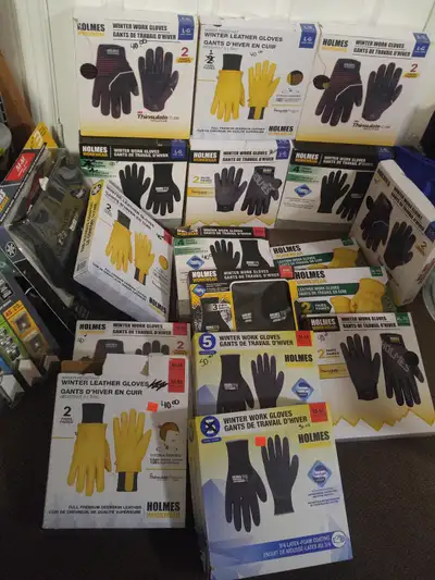 Holmes Insulated Winter Work Gloves - In Boxes - See List, View more