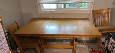 Oak Dining Table and Chairs