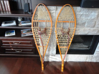 Pair of Canadian Made Huron Style Snowshoes Size Teen to Adult