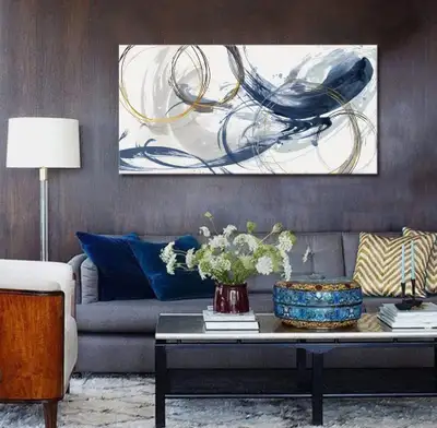 Canvas print 30"x60" Abstract Wall Art. NEW in plastic., View more