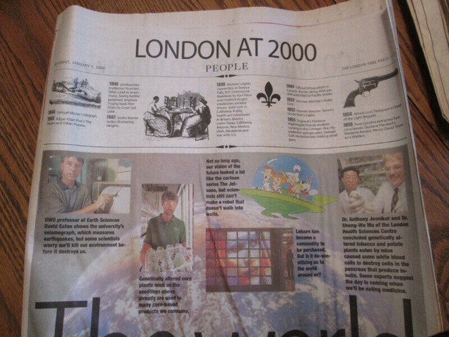 Millennium Edition London Free Press in Arts & Collectibles in London - Image 3