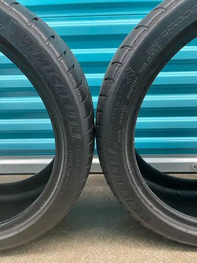 Pair. 225/40ZR18/XL(92Y)Michelin Pilot Sport 4 S. FIRM $200: Two Used Ultra-High Performance ZR18 4...
